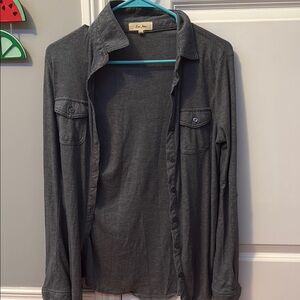 Gray Button-Up Shirt